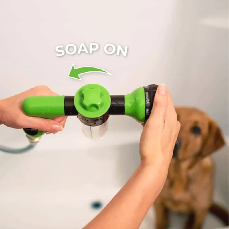 Pup Jet || High-pressure Sprayer Nozzle Hose dog shower ||  Pet Washing Soap Sprayer